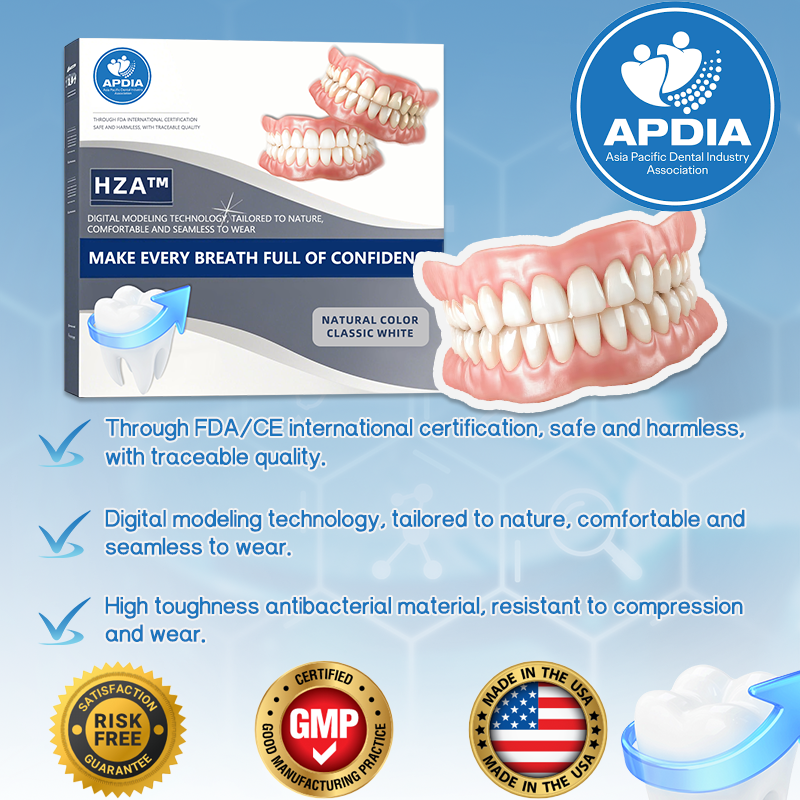 HZA™ --🦷Advanced Customized Full Denture Set🦷 (Recommended by the American Dental Association (ADA))